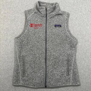 patagonia vest womens S gray sleeveless full zip better sweater utah university